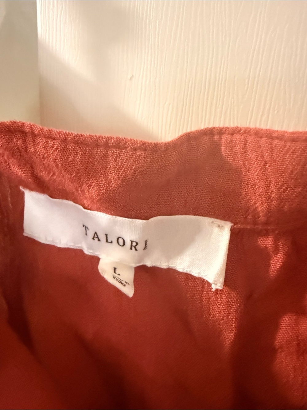 Embroidered Rust Cold-Shoulder Camisole - Picture 3 of 4